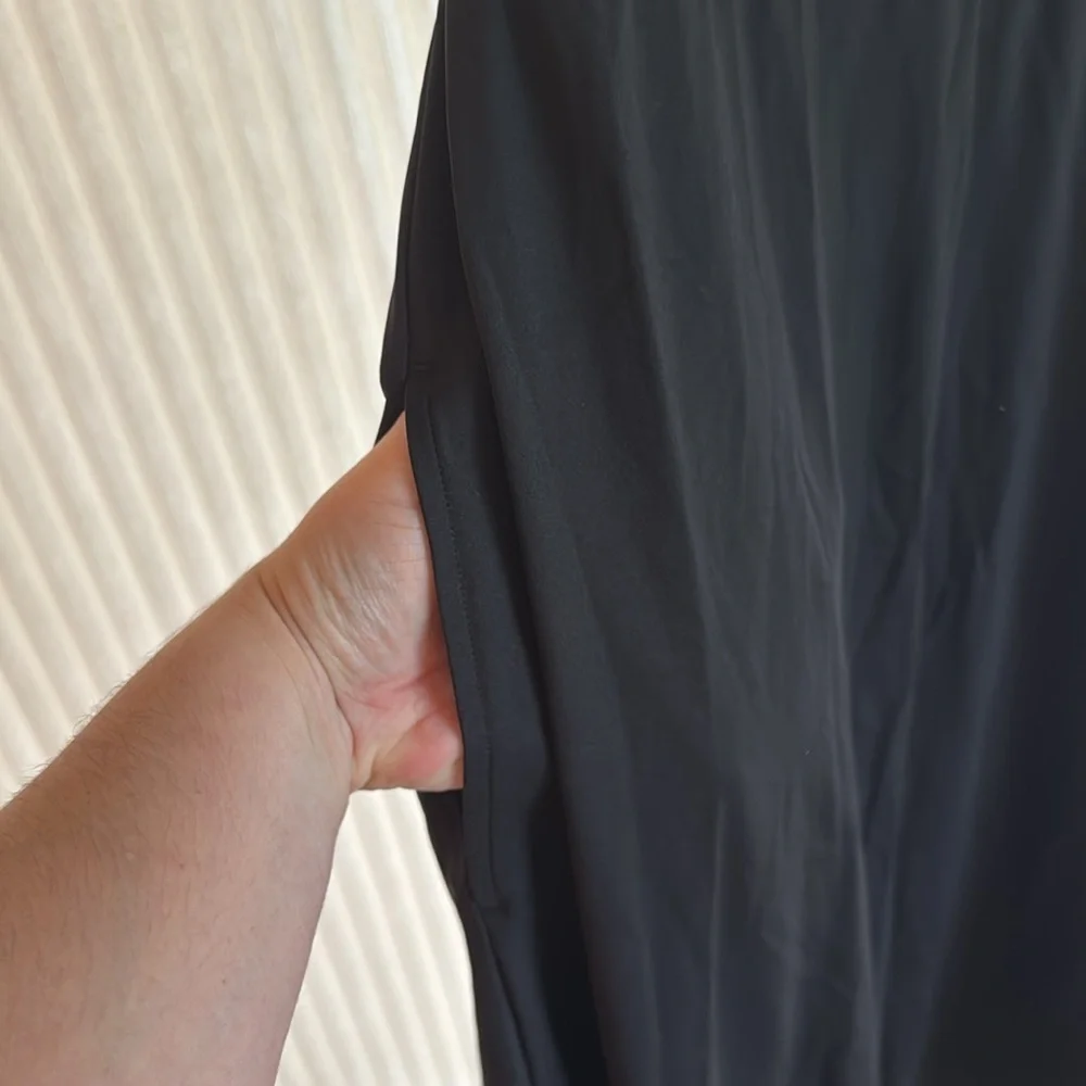 Halara Black Maxi Dress With Pockets Size Large NWT - Picture 4 of 7